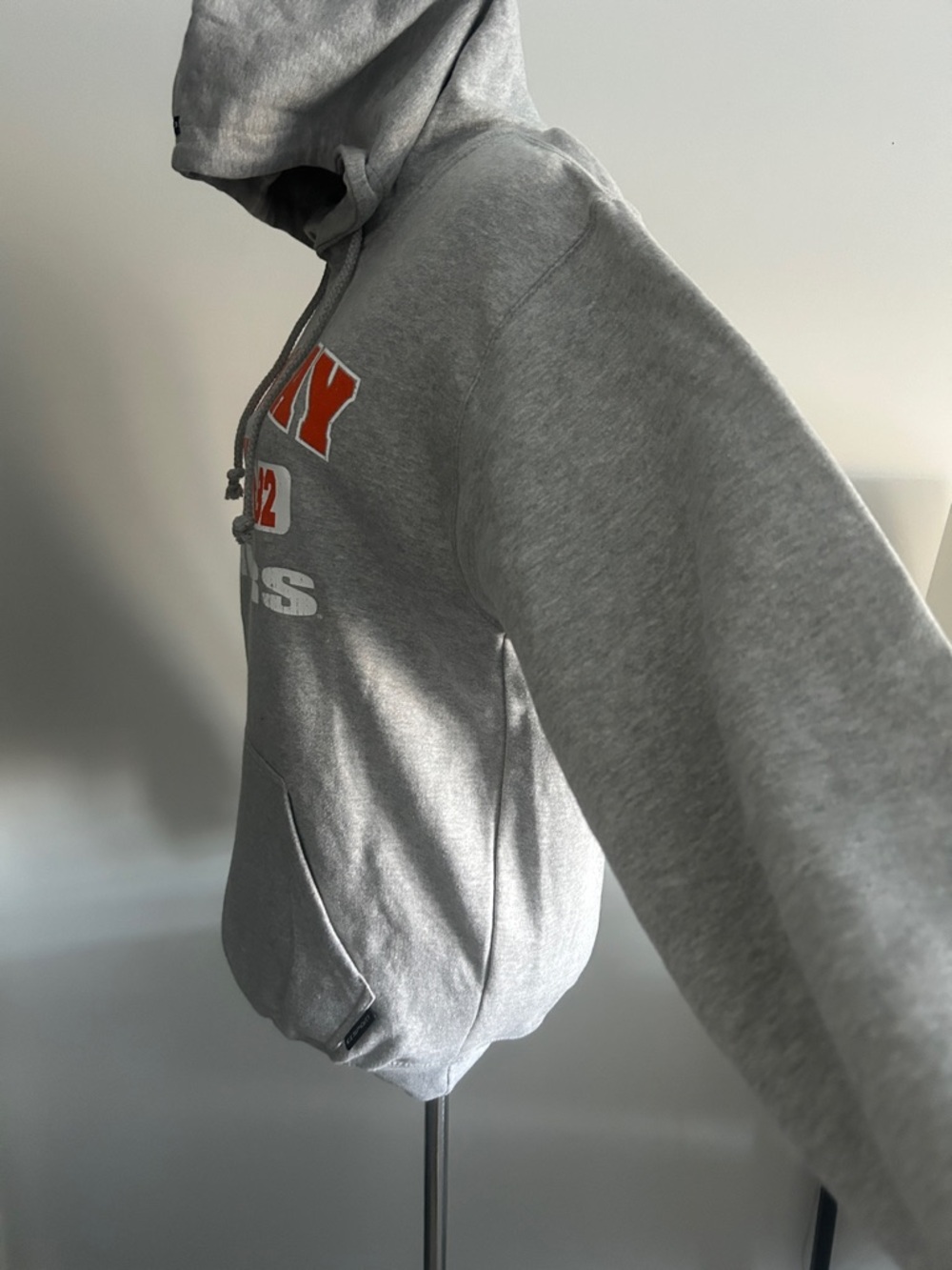 Findlay Oilers M Gray Hooded Sweatshirt with Orange Logo - Picture 3 of 7